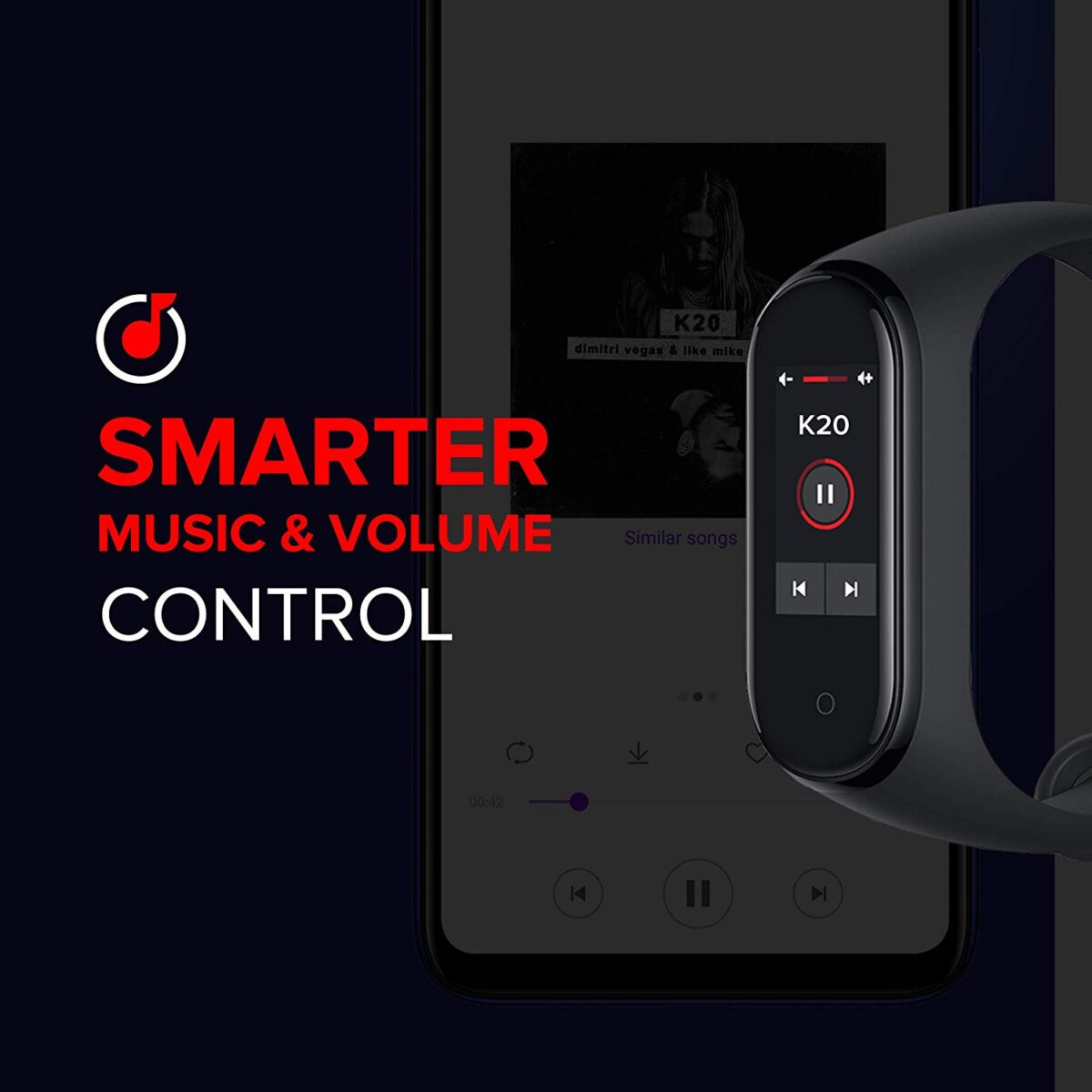 Mi Smart Band 4 (Black) - Image 4