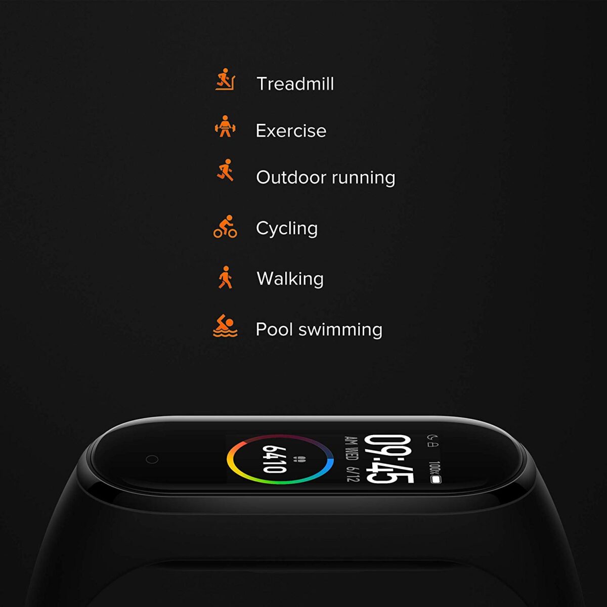 Mi Smart Band 4 (Black) - Image 5