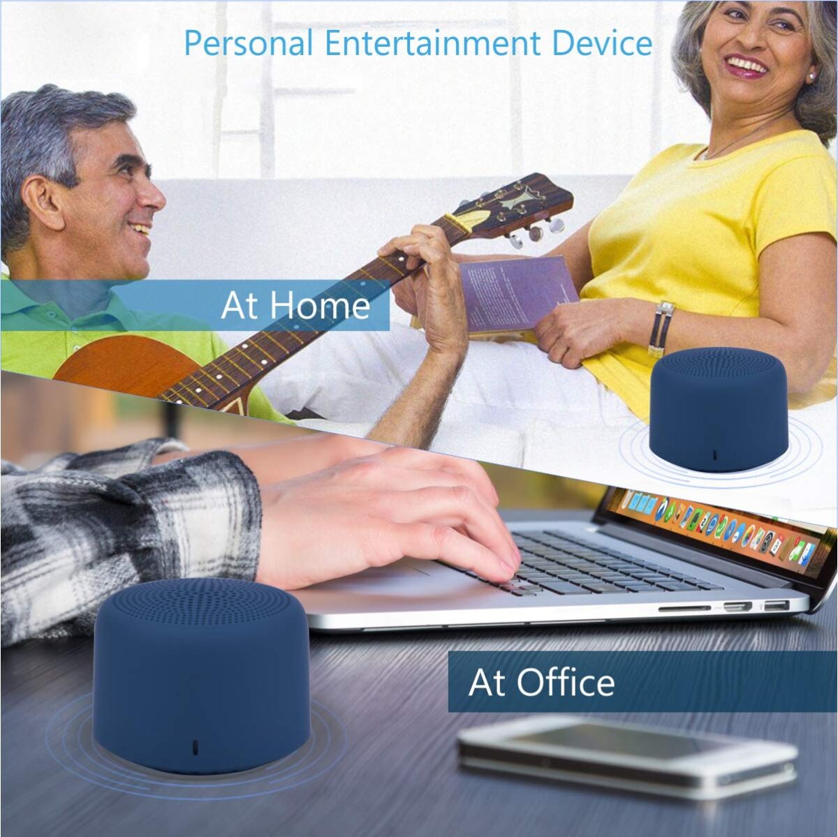 Portronics PICO Bluetooth 5.0 Personal Mini Portable Stereo Speaker with TWS, Crisp, Loud and Clear 3W, Blue - Image 8