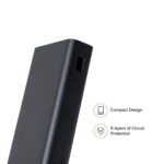 MI 20000mAH Lithium Polymer Power Bank 2i with 18W Fast Charging (Black) - Image 4