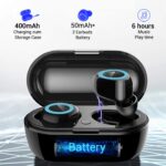 pTron Bassbuds in-Ear True Wireless Bluetooth Headphones (TWS) with Mic - (Black) - Image 2