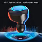 pTron Bassbuds in-Ear True Wireless Bluetooth Headphones (TWS) with Mic - (Black) - Image 3