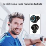 pTron Bassbuds in-Ear True Wireless Bluetooth Headphones (TWS) with Mic - (Black) - Image 5