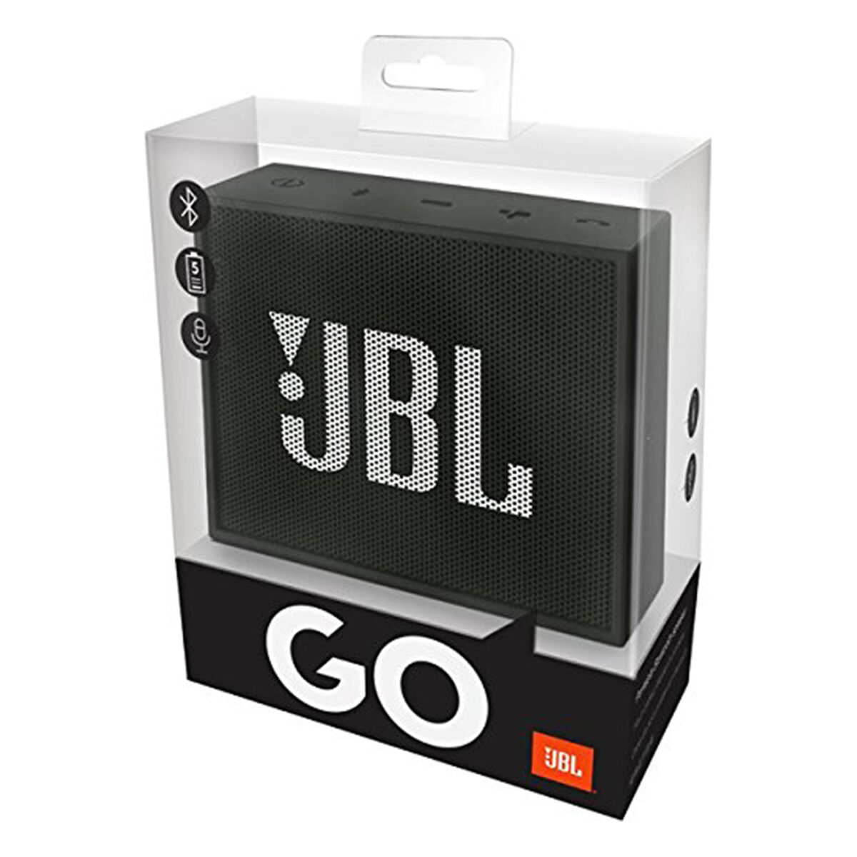 JBL GO Wireless Bluetooth Speaker with Mic (Black) - Image 4