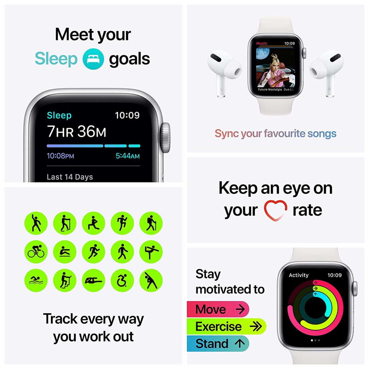 New Apple Watch SE (GPS, 44mm) - (Space Grey) - Image 5