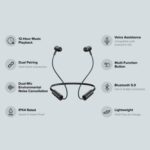 Redmi SonicBass Wireless Earphones (Black) - Image 2