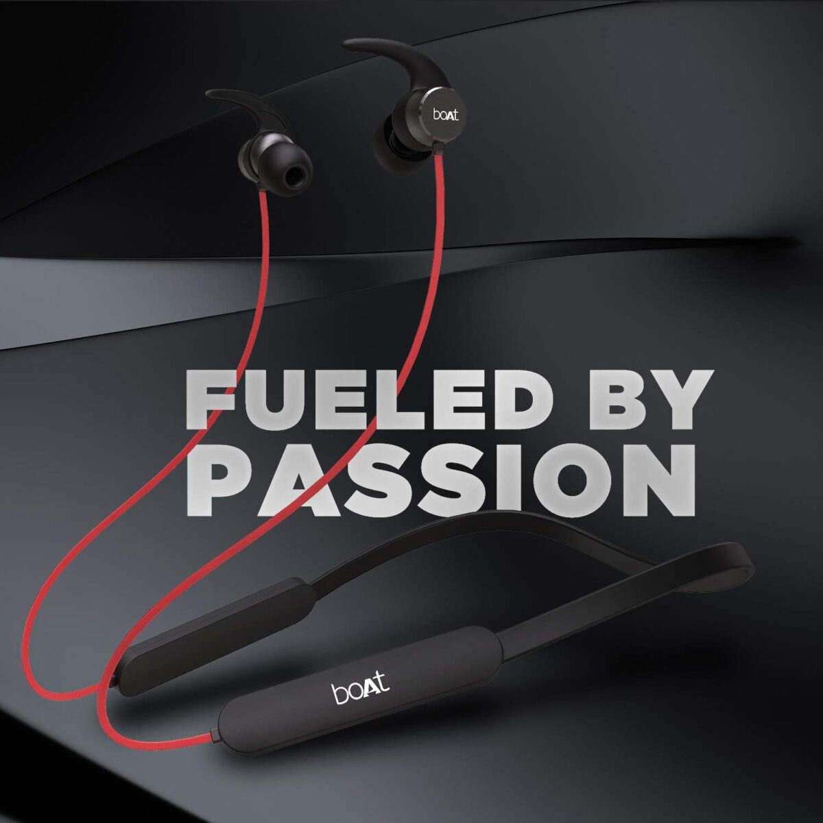 boAt Rockerz 255 Pro Bluetooth Neckband Earphone with Mic (Raging Red) - Image 3