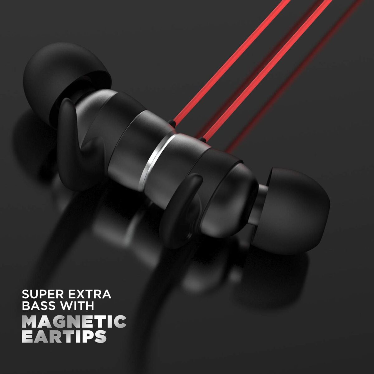 boAt Rockerz 255 Pro Bluetooth Neckband Earphone with Mic (Raging Red) - Image 2