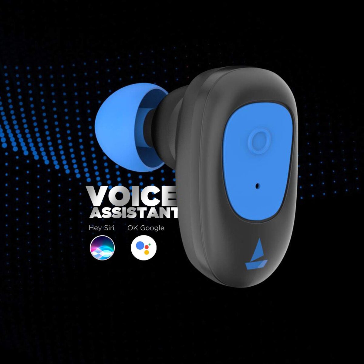 boAt Airdopes 201 Bluetooth Truly Wireless Earbuds with Mic(Furious Blue) - Image 2