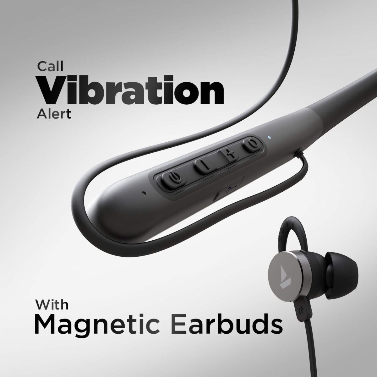 boAt Rockerz 295v2 Wireless Neckband with BT v5.0 12H Playback(Active Black) - Image 3