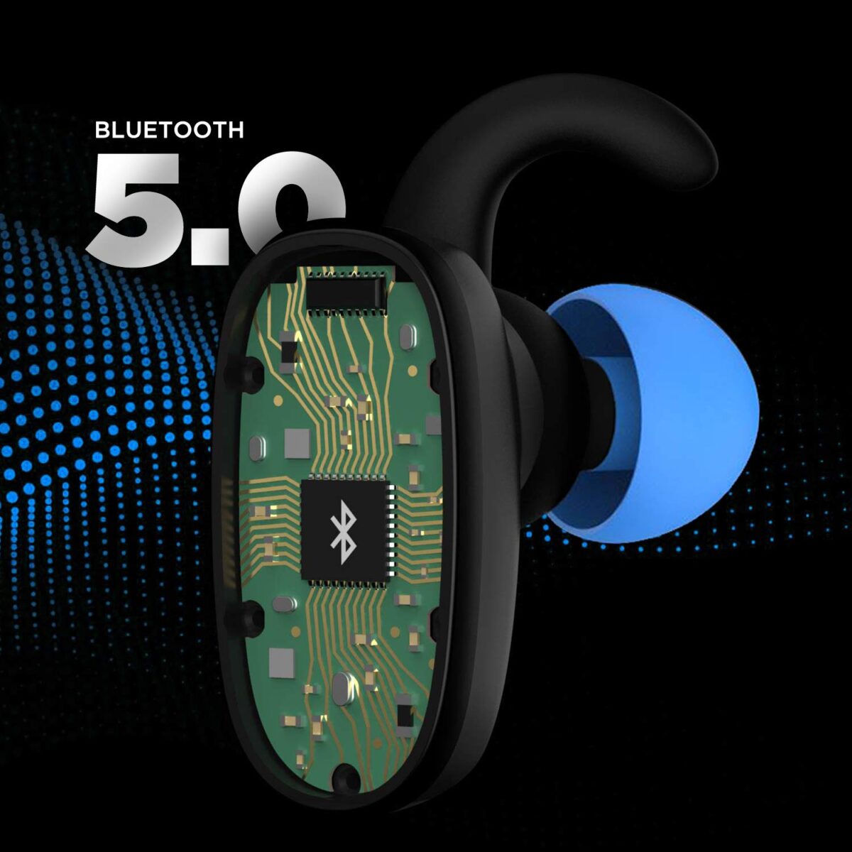 boAt Airdopes 201 Bluetooth Truly Wireless Earbuds with Mic(Furious Blue) - Image 4