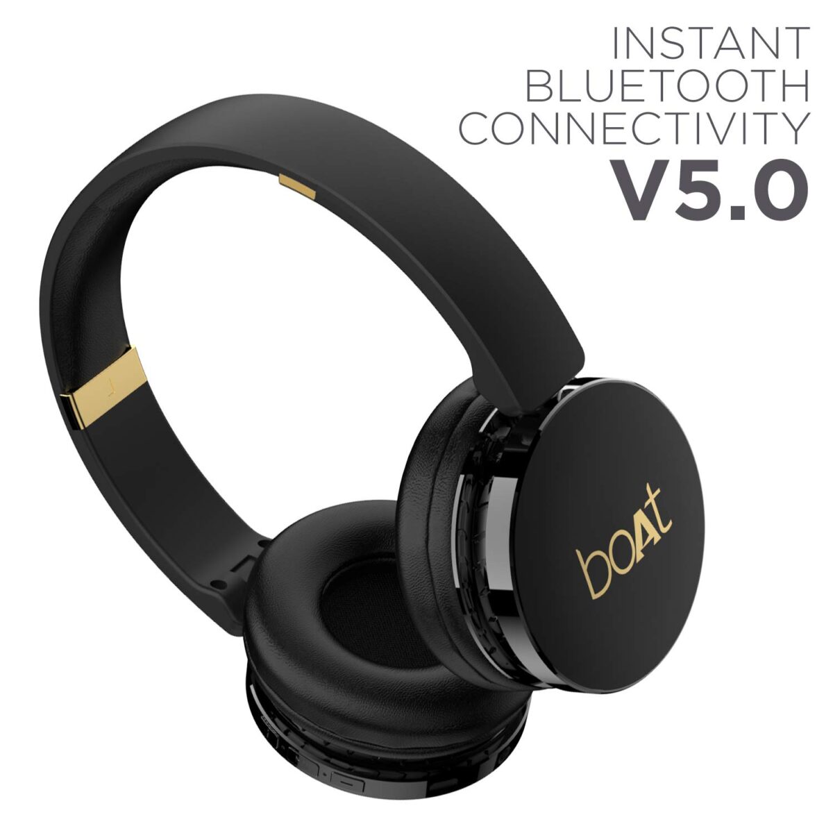boAt Rockerz 370 Wireless Headphone (Buoyant Black) - Image 4