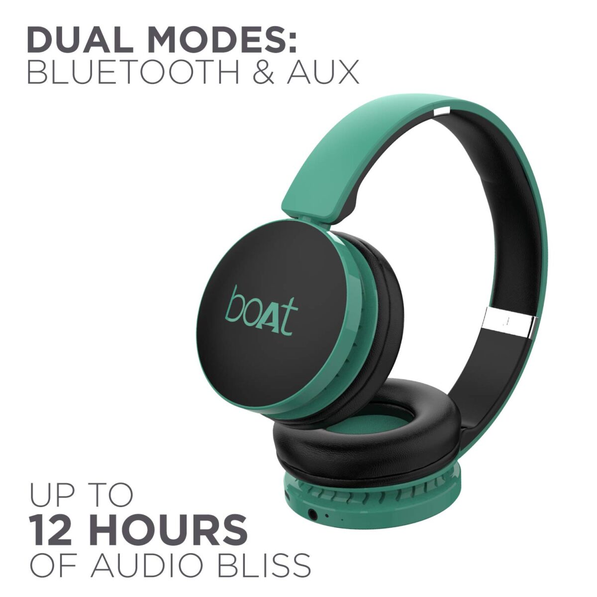 boAt Rockerz 370 Wireless Headphone(Gregarious Green) - Image 5