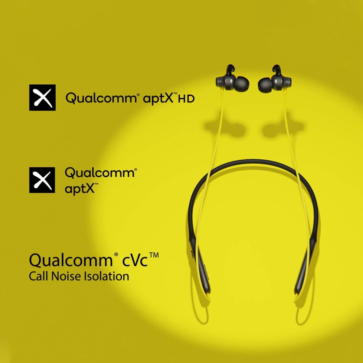 boAt Rockerz 335 Wireless Neckband(Blazing Yellow) - Image 6
