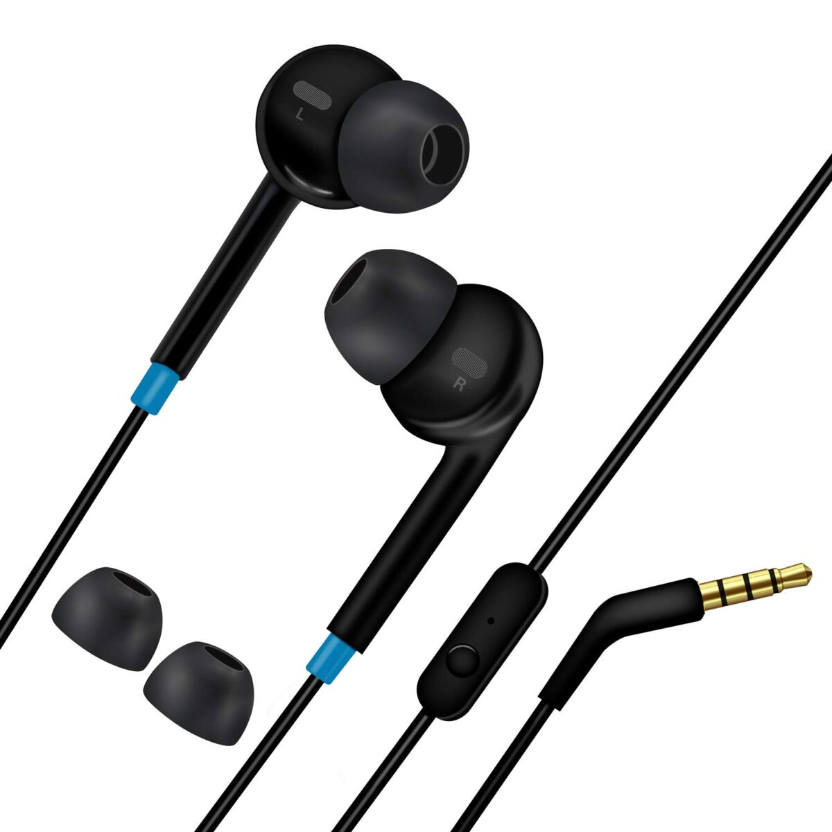 Saregama Carvaan Earphones GX01 with Mic- (Classic Black) - Image 1