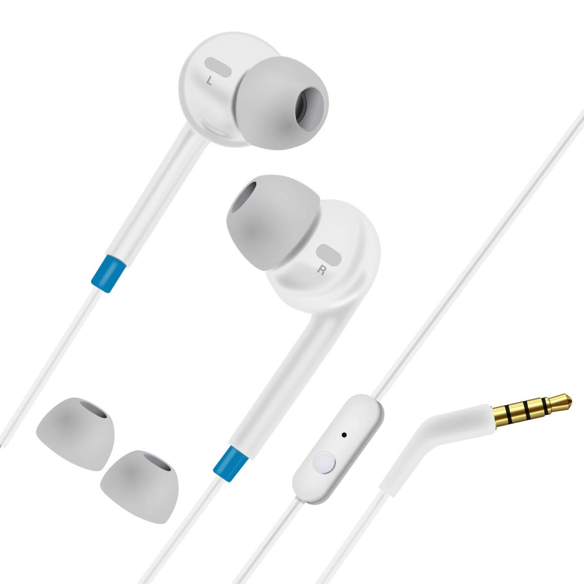 Saregama Carvaan Earphones GX01 with Mic-  (Classic White) - Image 1