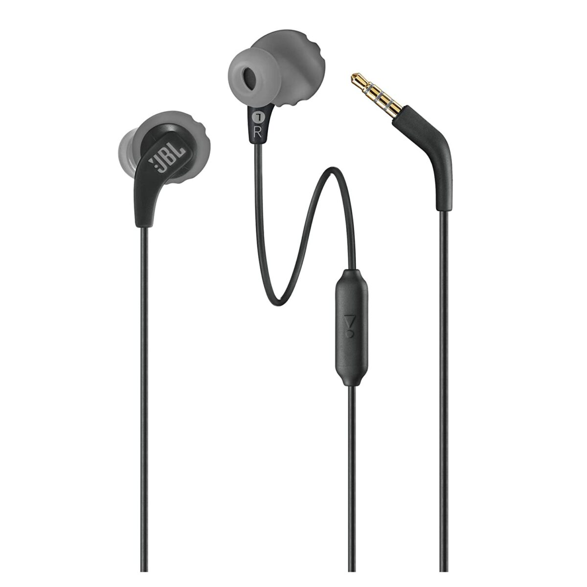 JBL Endurance Run, Sports in Ear Wired Earphones (Black) - Image 1