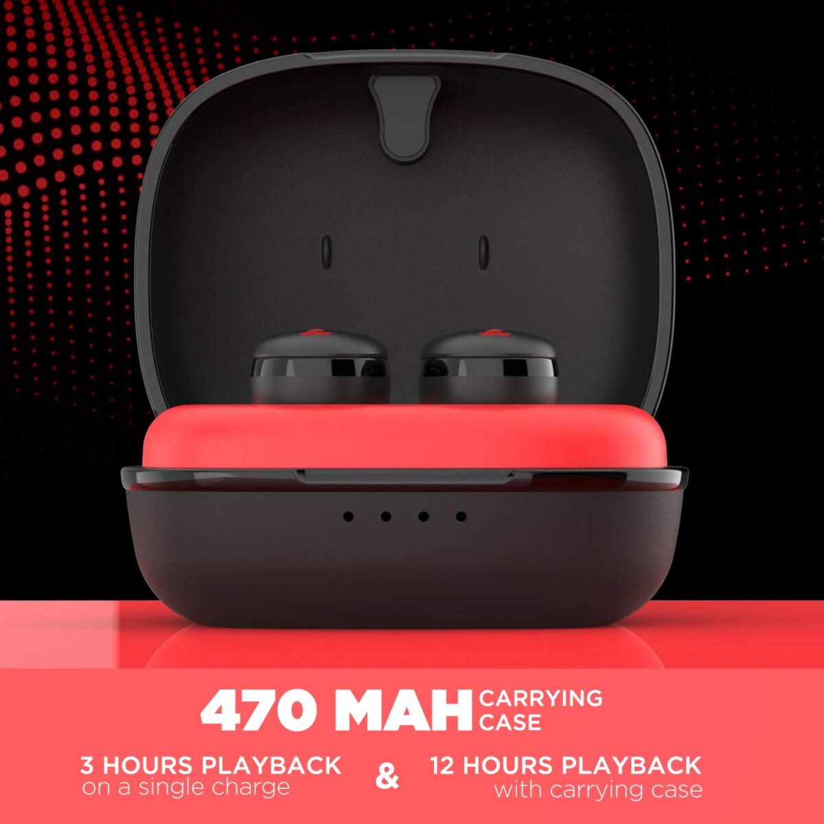 boAt Airdopes 201 Bluetooth Truly Wireless Earbuds with Mic(Raging Red) - Image 2