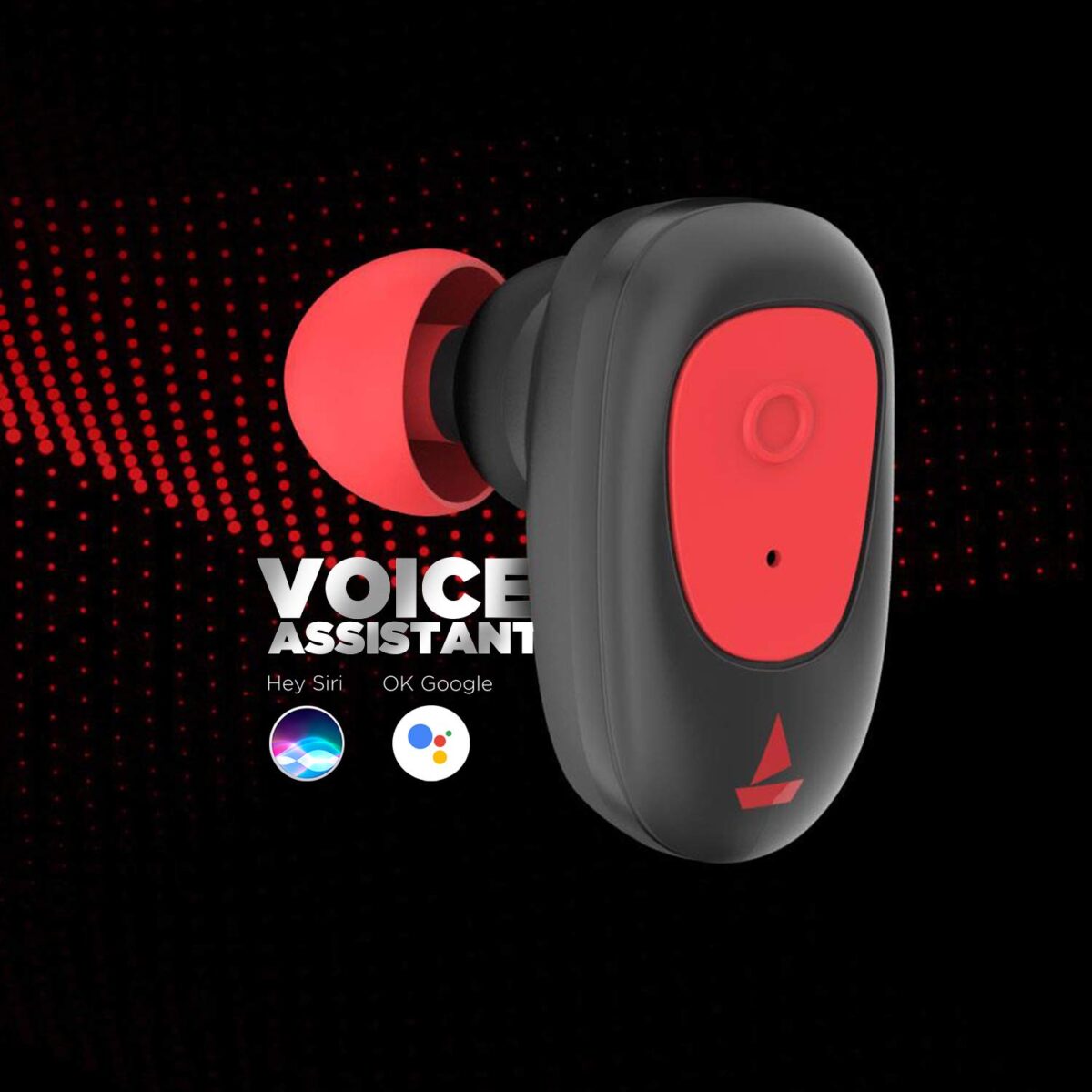 boAt Airdopes 201 Bluetooth Truly Wireless Earbuds with Mic(Raging Red) - Image 5