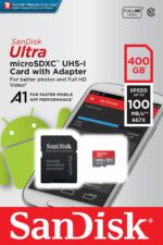 SanDisk 400GB Class 10 MicroSD Card with Adapter - Image 2