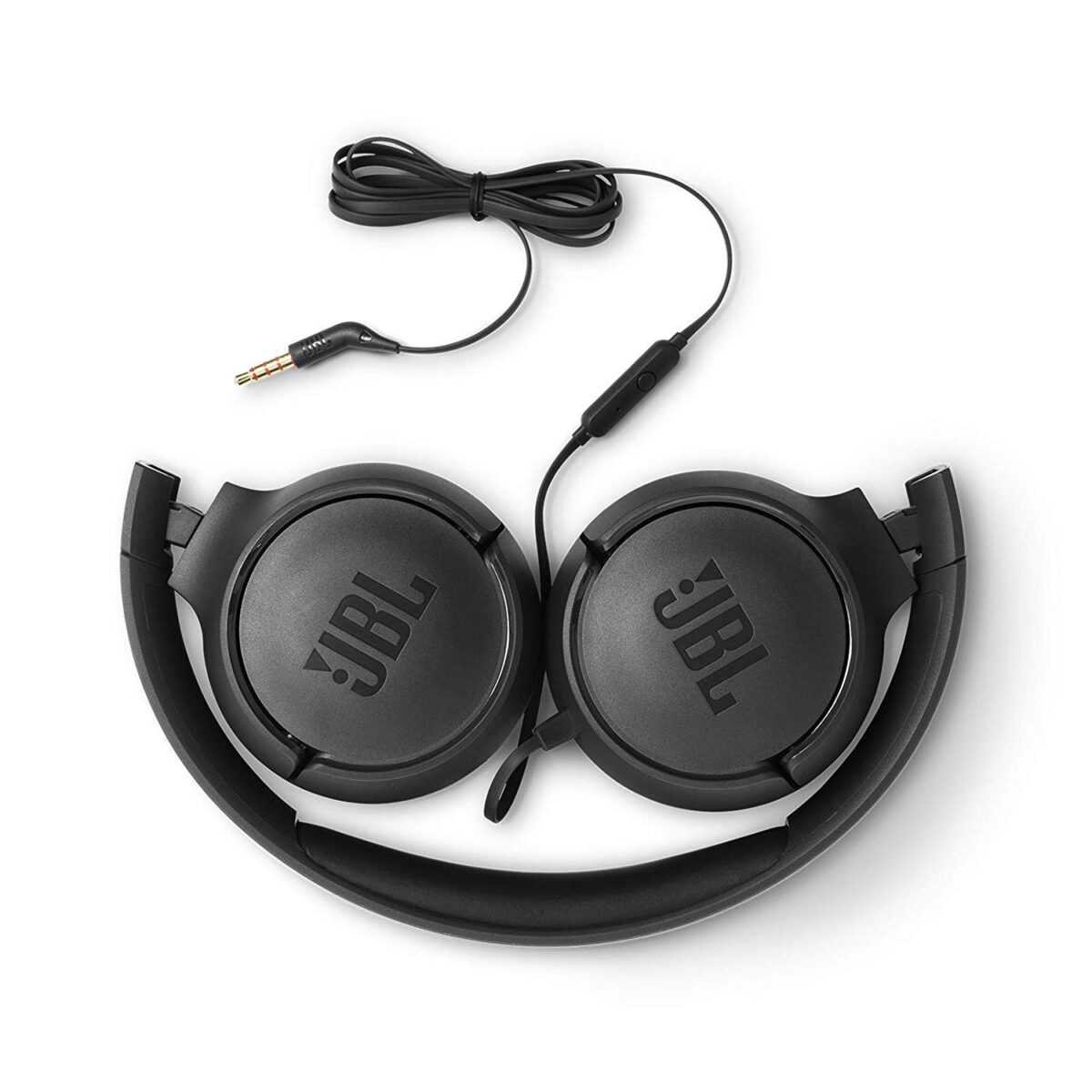 JBL Tune 500 Wired On Ear Headphone (Black) - Image 4