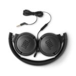 JBL Tune 500 Wired On Ear Headphone (Black) - Image 4