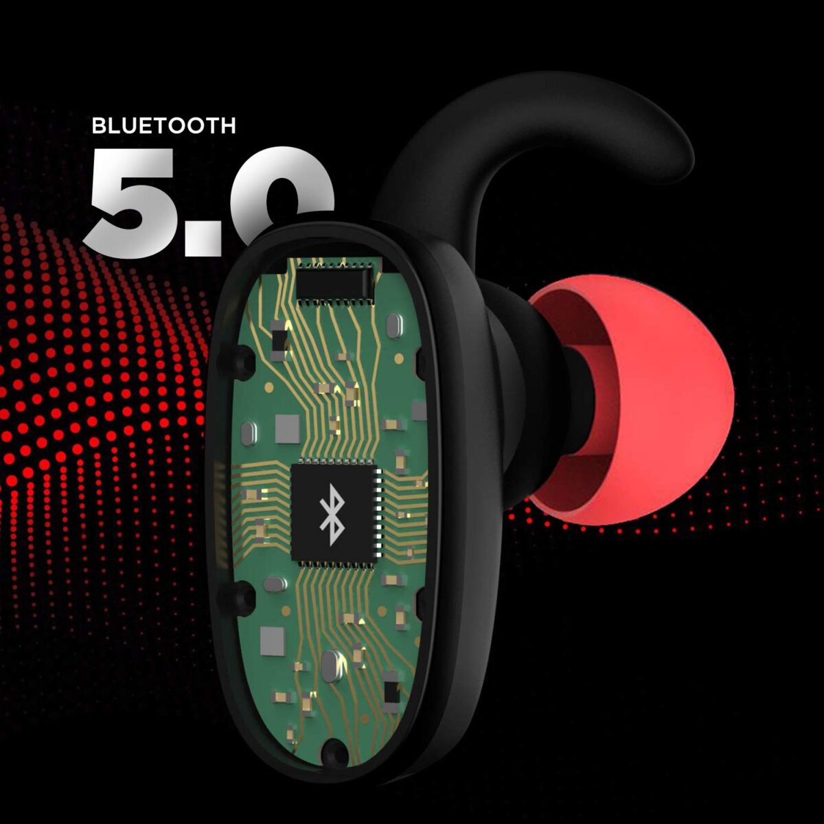 boAt Airdopes 201 Bluetooth Truly Wireless Earbuds with Mic(Raging Red) - Image 6