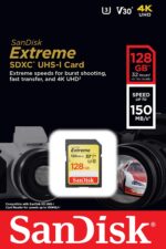 SanDisk Extreme SDXC (128GB) Memory Card - Image 2