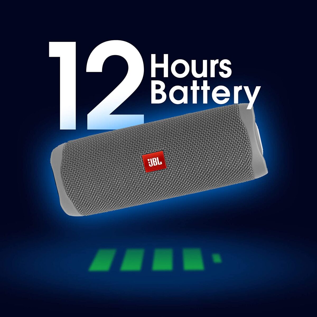 JBL Flip 5 Wireless Portable Bluetooth Speaker (Grey) - Image 4