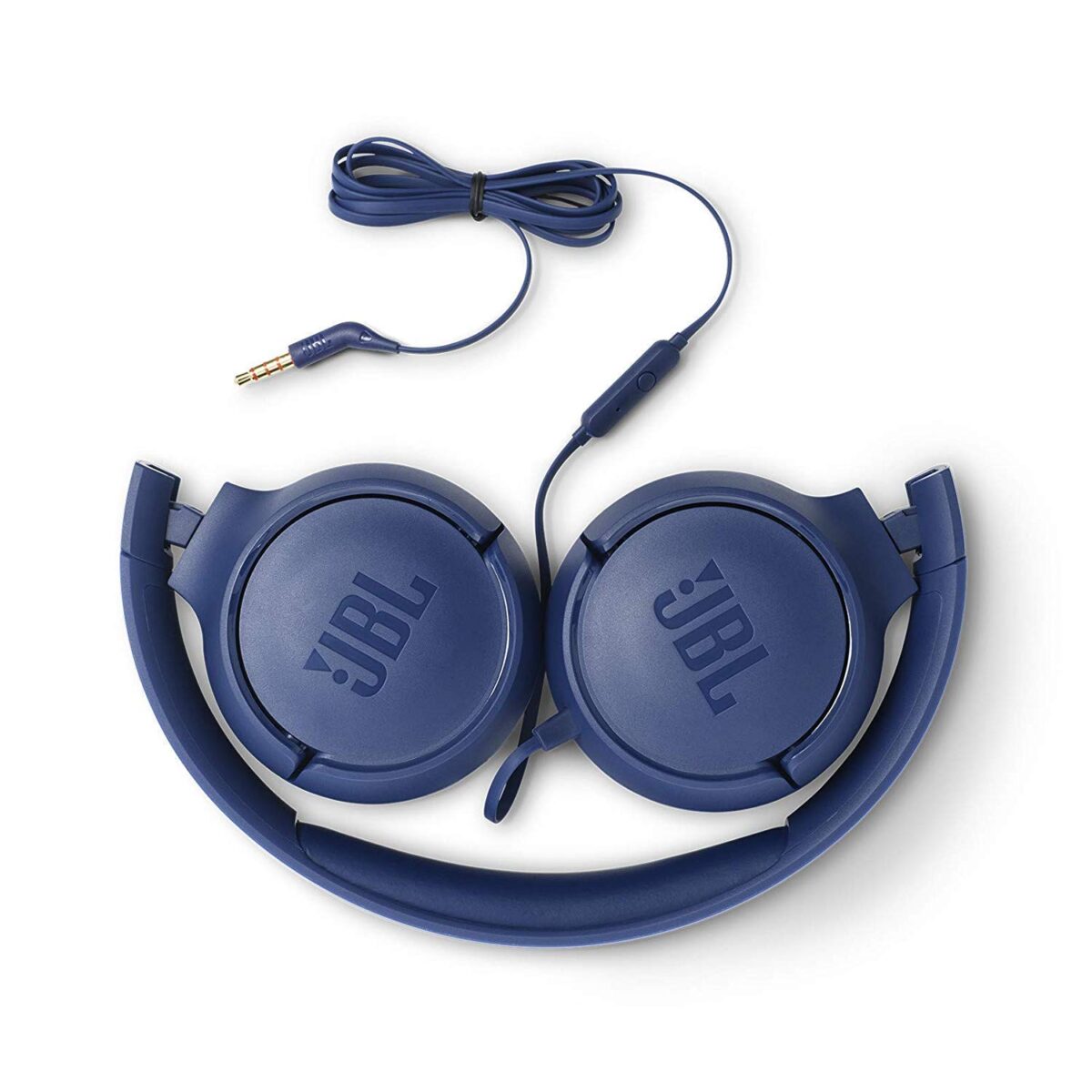 JBL Tune 500 Wired On Ear Headphone (Blue) - Image 4