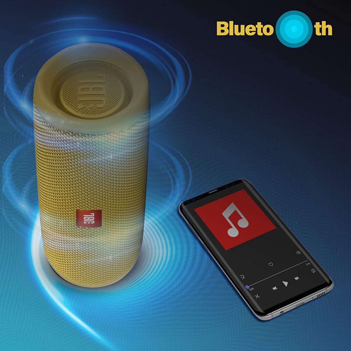 JBL Flip 5 Wireless Portable Bluetooth Speaker (Yellow) - Image 6