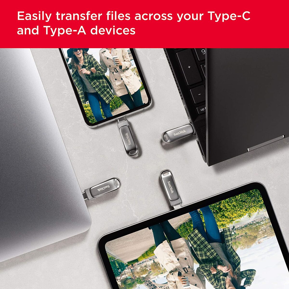 SanDisk Ultra Dual Drive Luxe Type C Flash Drive (32GB) - Image 4