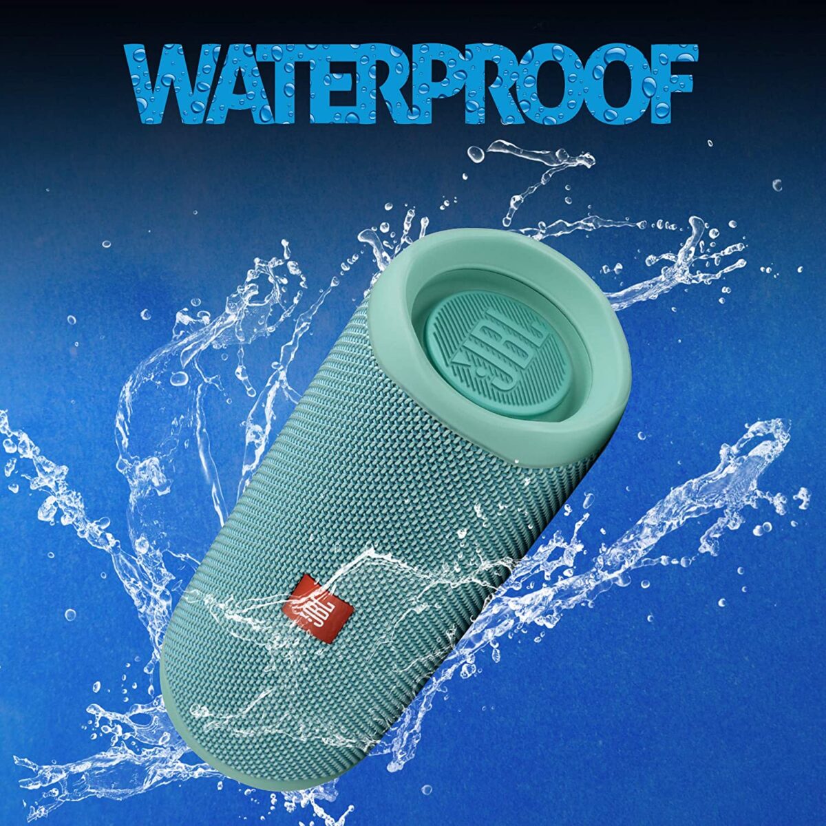 JBL Flip 5 Wireless Portable Bluetooth Speaker (Teal) - Image 4