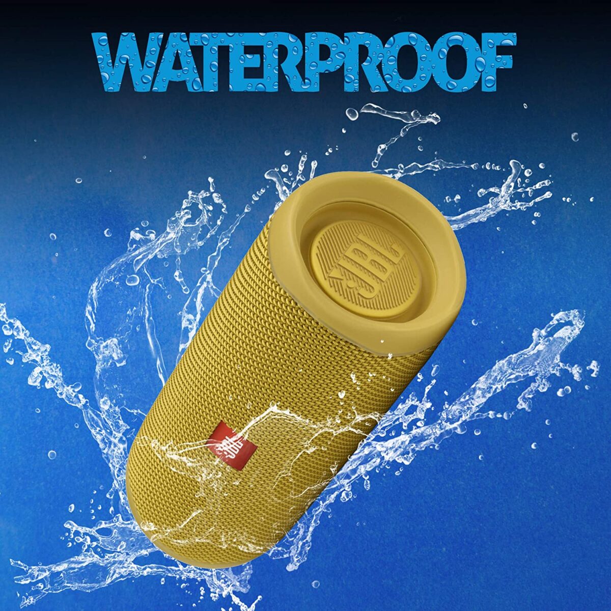 JBL Flip 5 Wireless Portable Bluetooth Speaker (Yellow) - Image 3
