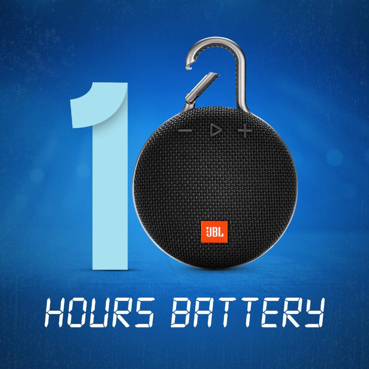 JBL Clip 3 Ultra-Portable Wireless Bluetooth Speaker (Black) - Image 5