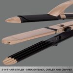 VEGA 3 in 1 Hair Styler - Straightener, Curler and Crimper (Black) - Image 6
