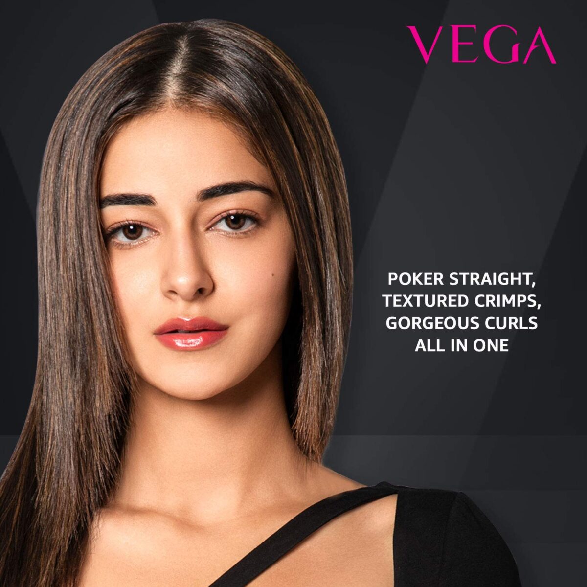 VEGA 3 in 1 Hair Styler - Straightener, Curler and Crimper (Black) - Image 7