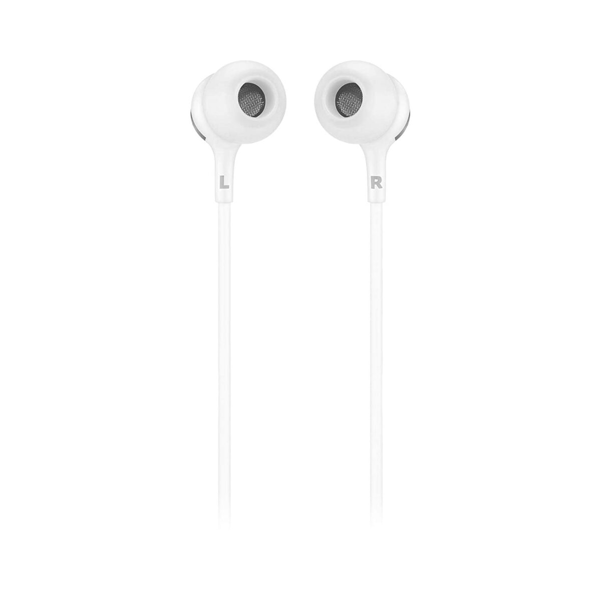 JBL LIVE100 in-Earphone with in-Line Microphone and Remote (White) - Image 1