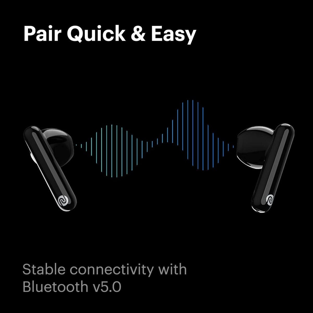 Noise Air Buds Truly Wireless Earbuds(Jet Black) - Image 5