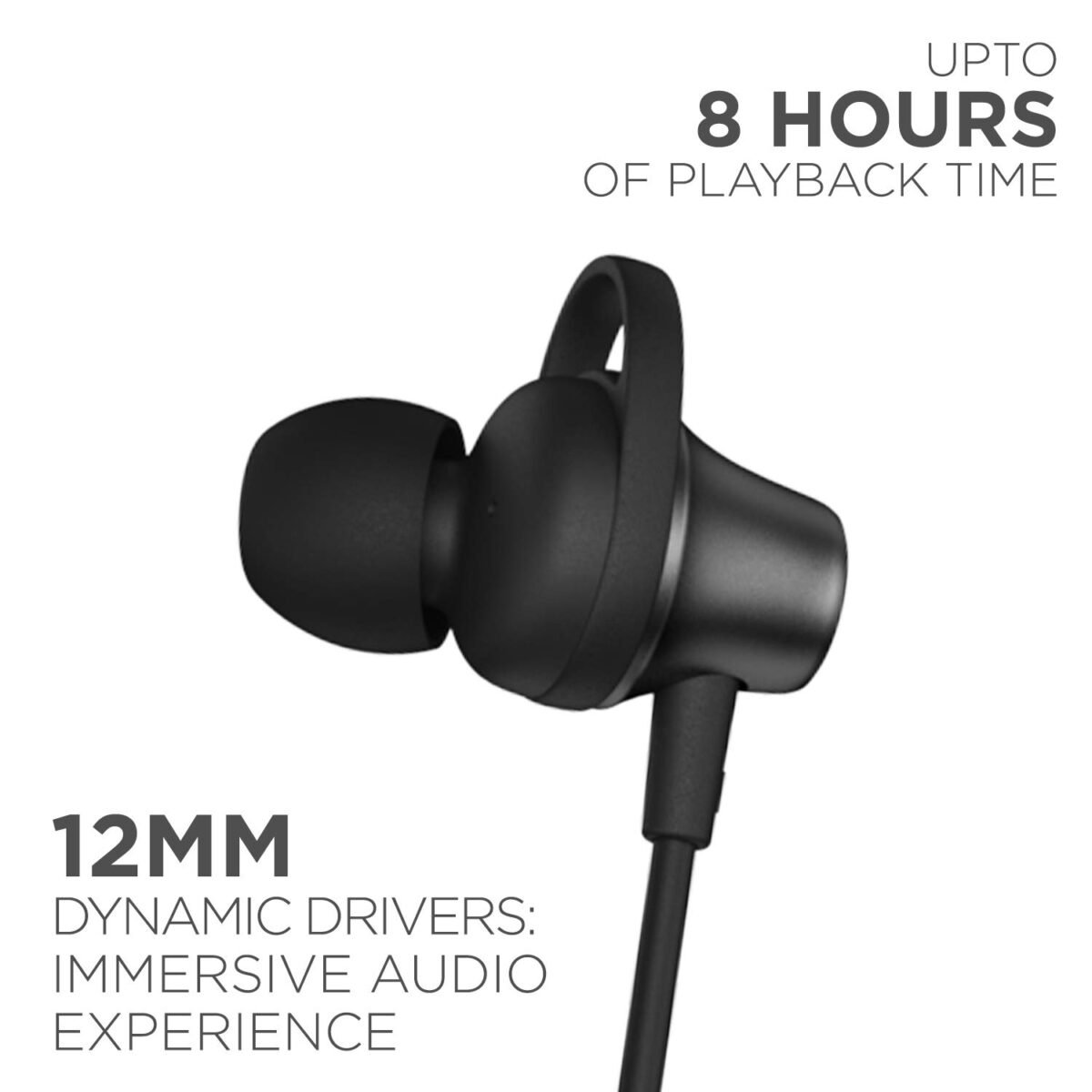 boAt Rockerz 245v2 Wireless Bluetooth earphone (Active Black) - Image 6