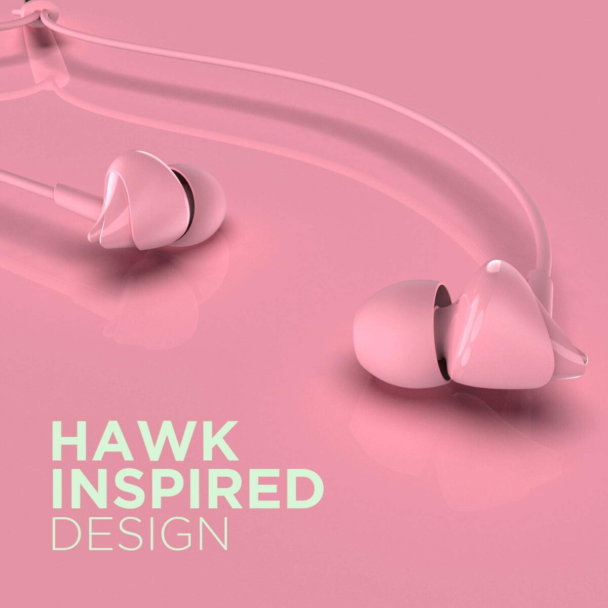 boAt Bassheads 100 Wired Earphones (Taffy Pink) - Image 5
