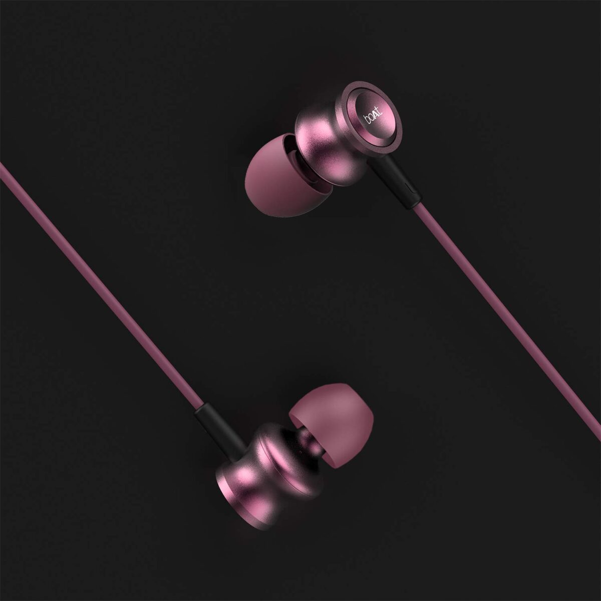 boAt Bassheads 152 in Ear Wired Earphones with Mic(Maroon Mirage) - Image 2