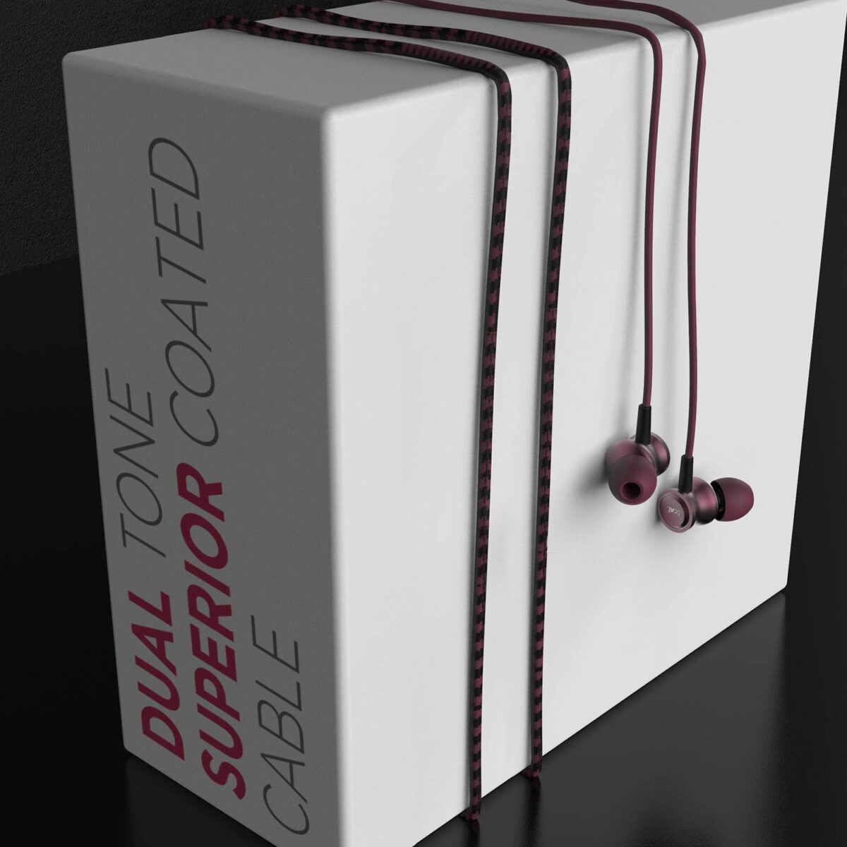 boAt Bassheads 152 in Ear Wired Earphones with Mic(Maroon Mirage) - Image 4