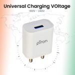 pTron Volta 12W Single USB Smart Charger with 2.4A Micro USB 1-Meter Cable,(White) - Image 5