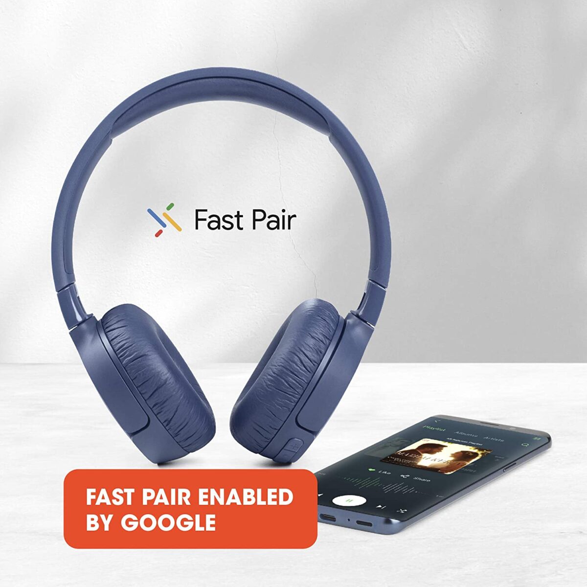 JBL Tune 660NC On-Ear Bluetooth Headphone (Blue) - Image 4