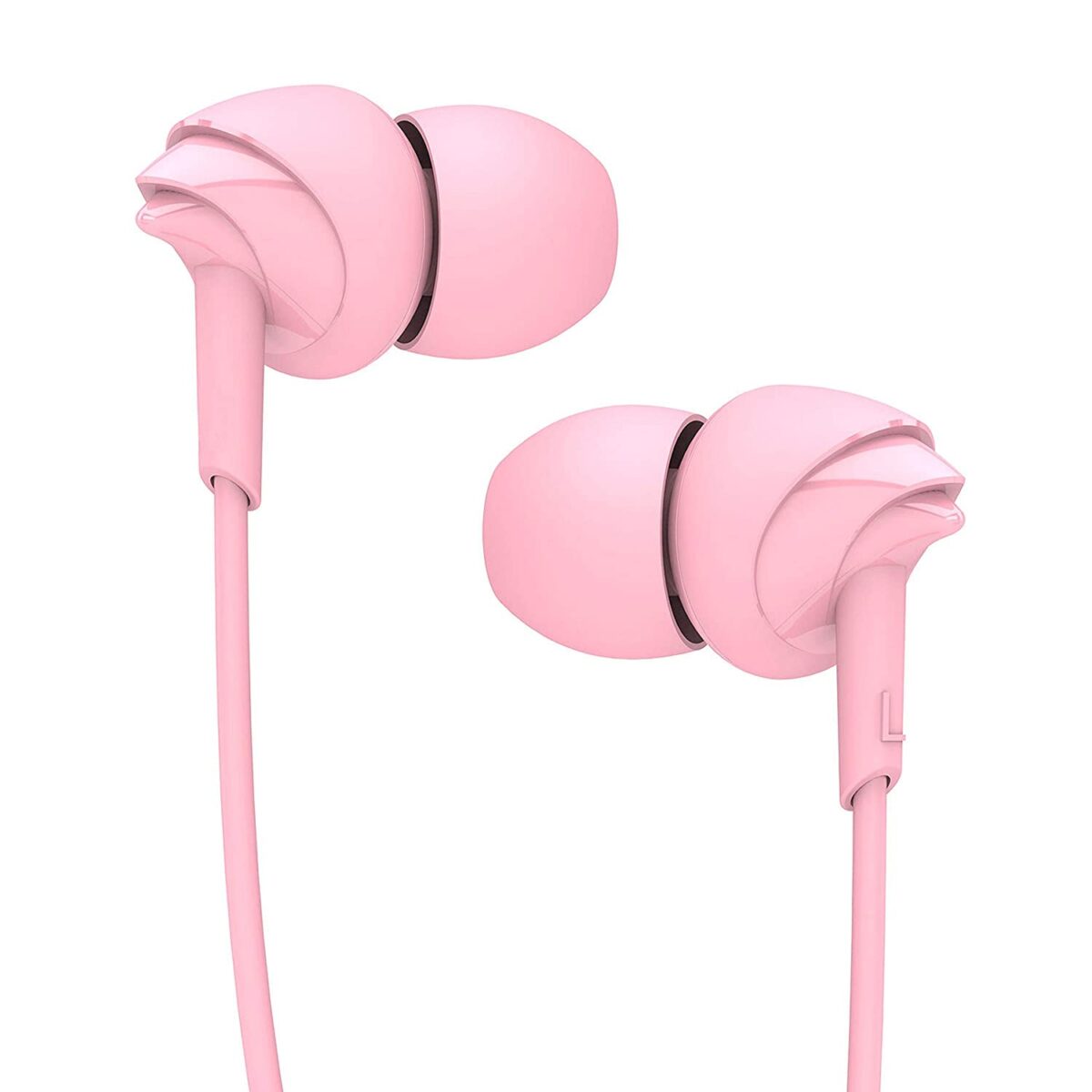 boAt Bassheads 100 Wired Earphones (Taffy Pink) - Image 1