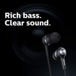 Philips Audio SHE1505 in-Ear Rich Bass Headphones (Black) - Image 5