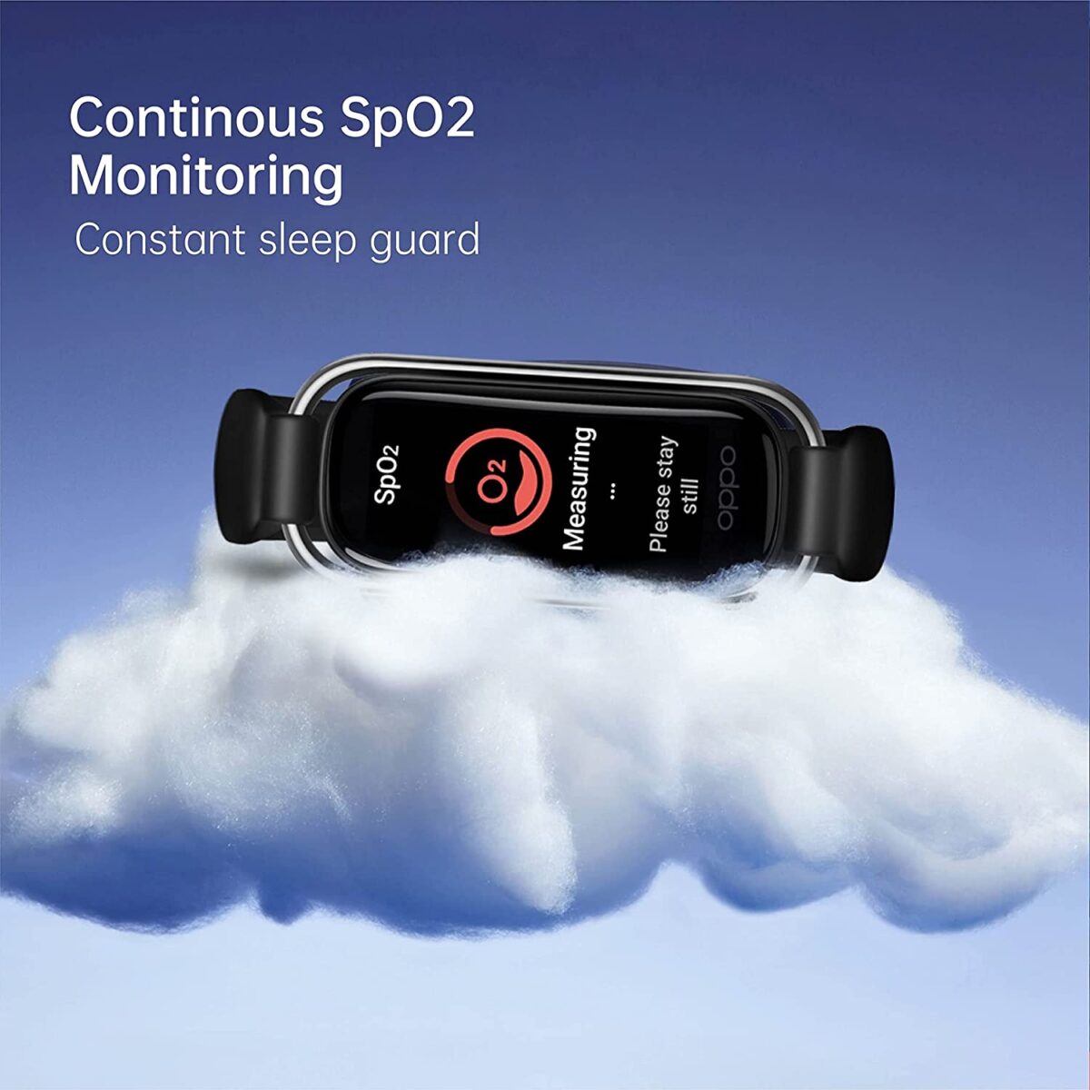 OPPO Smart Band with Extra Sport Strap - 5ATM Water Resistant, Supports Android and iOS (black) - Image 5