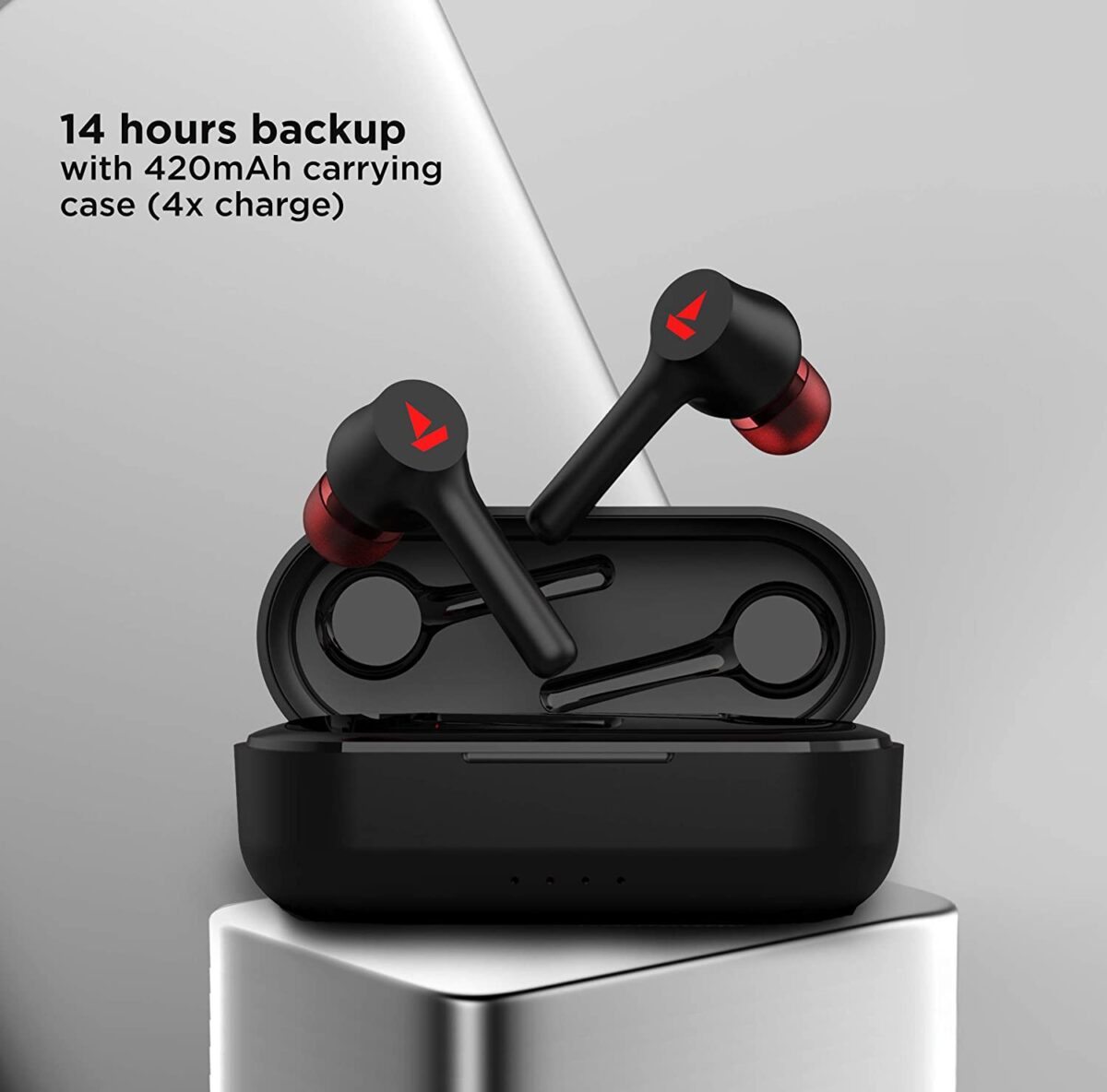 boAt Airdopes 281 Bluetooth Truly Wireless Earbuds with Mic(Active Black) - Image 4
