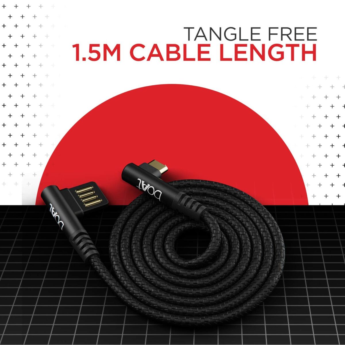 boAt Micro USB L70 Cable Black, (3A Fast Charging & 480 Mbps Data Sync) - Image 3